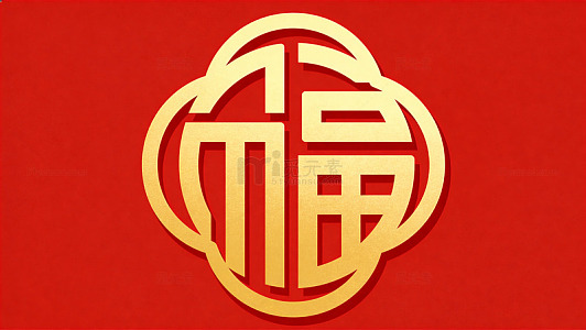 中国风福字图案设计素材