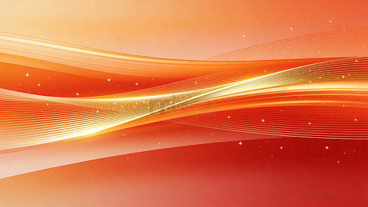 红金色动感线条背景图