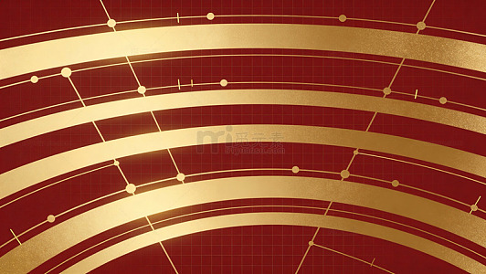 金色线条科技背景图案