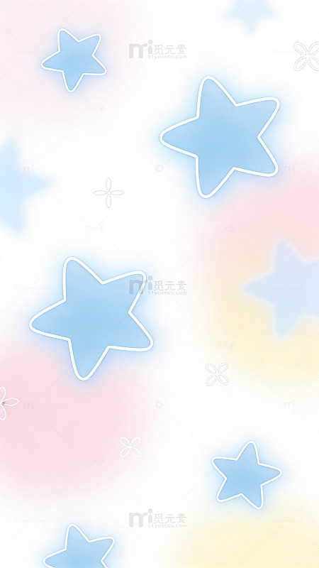 梦幻星星图案清新背景设计素材