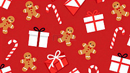 卡通圣诞节礼物图案设计素材