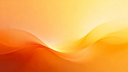 橙黄色渐变波浪抽象背景