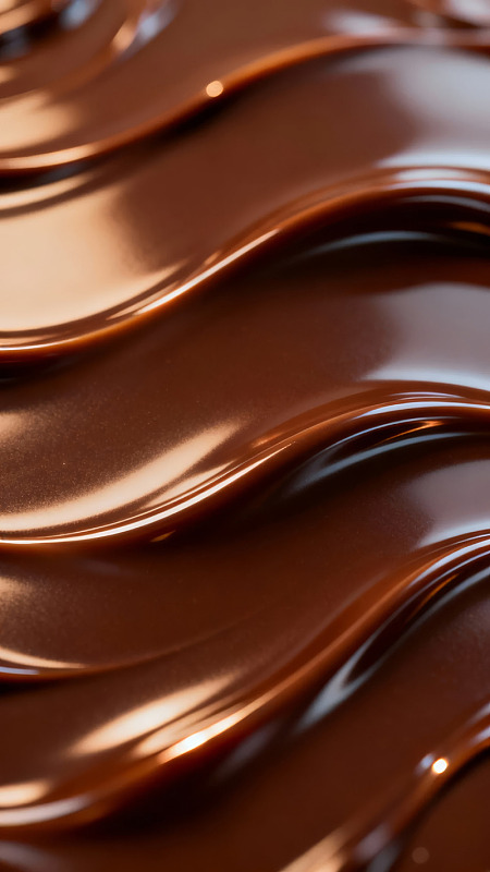 流动巧克力波纹特写图片