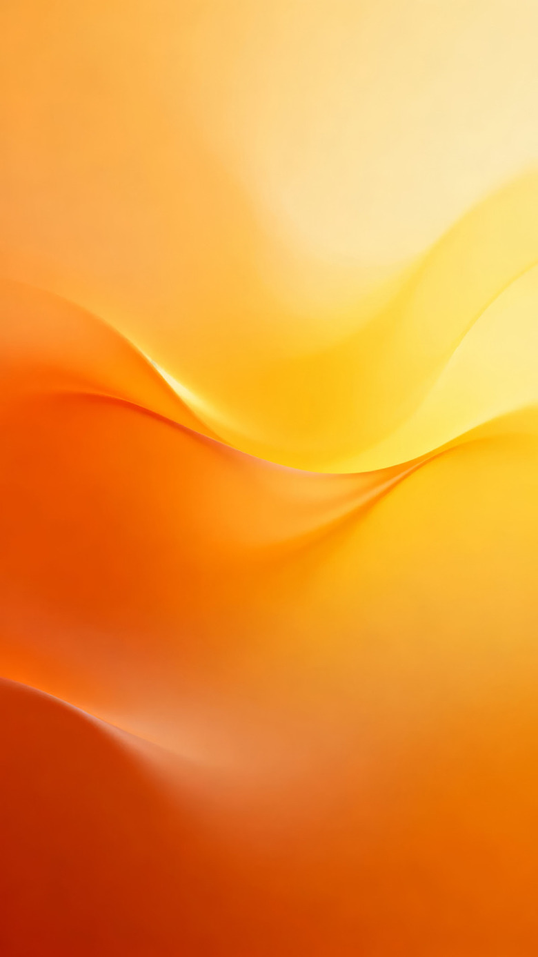 橙黄渐变波浪抽象背景