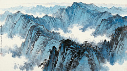 山水水墨画中国传统绘画风格