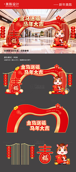 2026元旦新年商场美陈