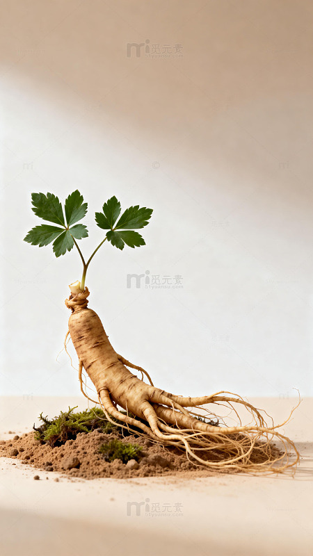 人参植物摄影图片