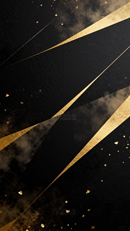 黑金风格抽象线条背景设计
