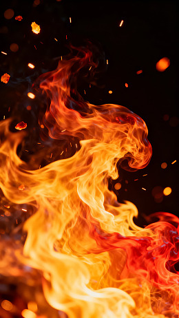 熊熊燃烧的火焰动态壁纸