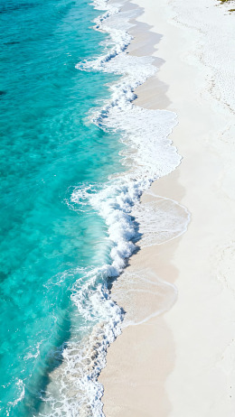 碧海白沙海岸线图片