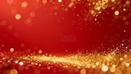 红金闪耀节日背景