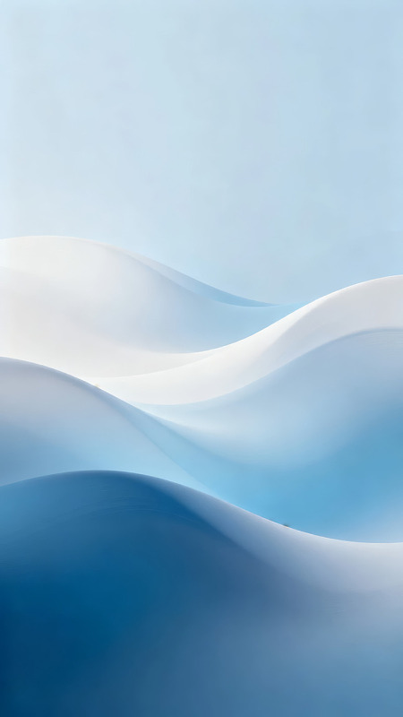 蓝白渐变波浪抽象背景