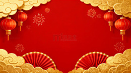 中国风春节喜庆元素设计图