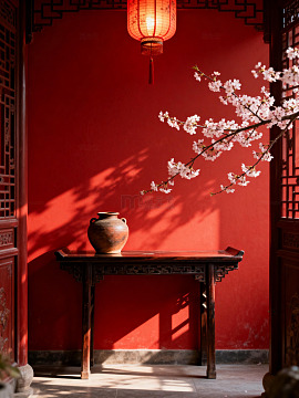 古典中国风室内花瓶摆设