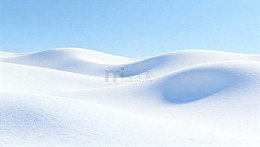 雪原风光自然景观