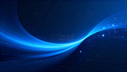 蓝色光效科技背景视觉设计