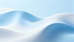 梦幻蓝色波浪抽象艺术图片
