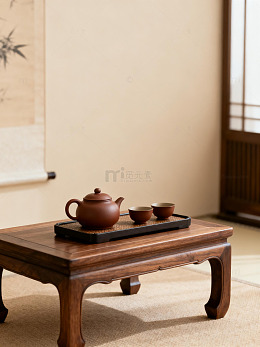 中式古典茶席静物