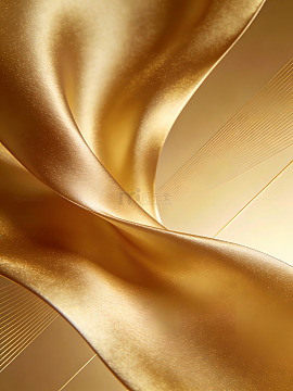 金色丝绸质感流动背景