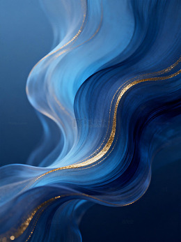 抽象蓝色波纹艺术图像