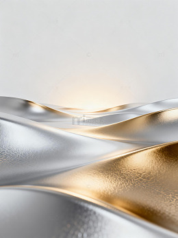 金属质感流动艺术创意海报设计素材