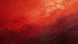 红色流动感岩浆纹理