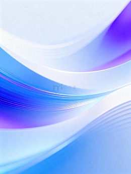 蓝紫渐变流线抽象艺术图像
