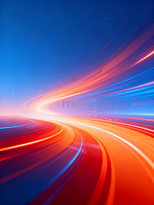 红蓝光轨科技感动态背070