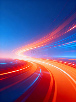 红蓝光轨科技感动态背070
