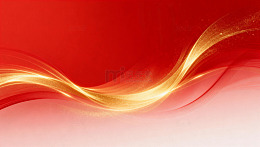 红金渐变光效曲线背景077
