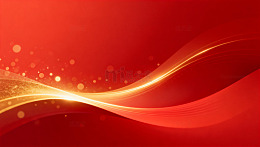 红色光效波浪线条背景093