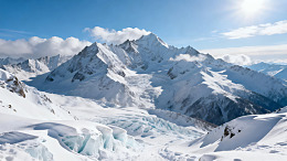 雪山冰川壮丽景观图片