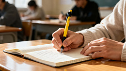 学生课堂书写笔记图片