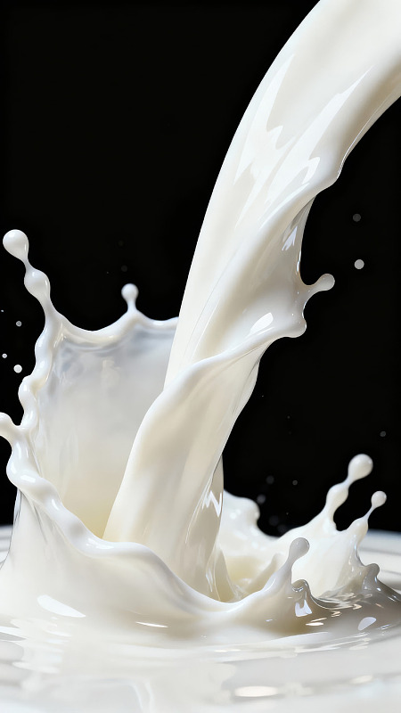 牛奶飞溅瞬间特写图片