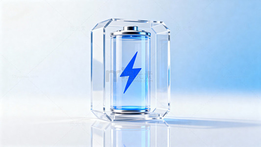 蓝色科技感电池图标15