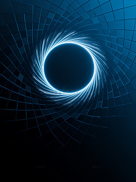 蓝色科技感线条光效背13