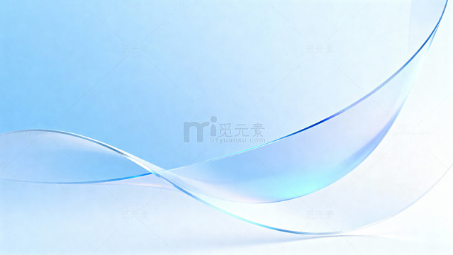 蓝色渐变流动线条背景05