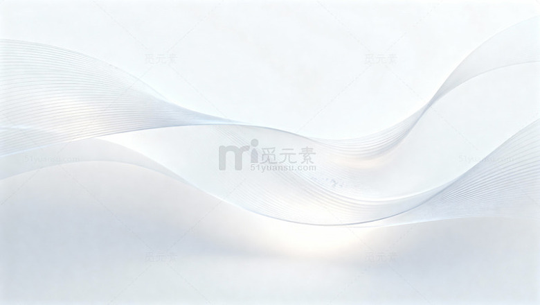 白色流线型科技感背景11