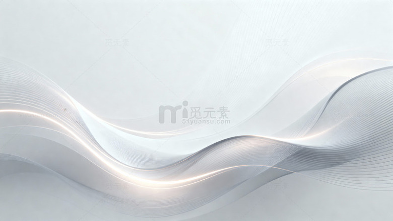 银白光效流动线条背景45