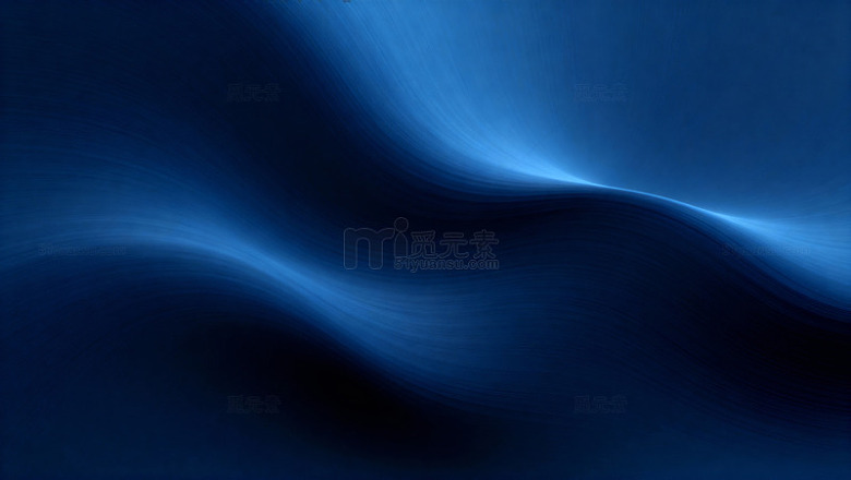 深蓝流动光效线条背景84