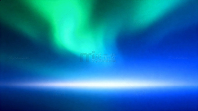蓝绿极光科技感背景47