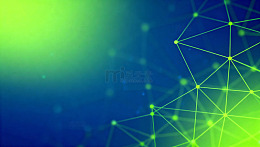 蓝绿渐变科技线条网络81