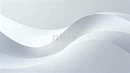 白色极简波浪线条设计77