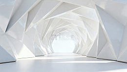 白色几何科技感隧道23