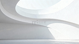 白色极简曲线抽象背景91