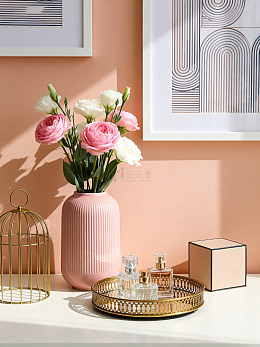 粉色花瓶家居静物042