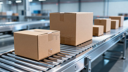 仓库传送带上的纸箱25