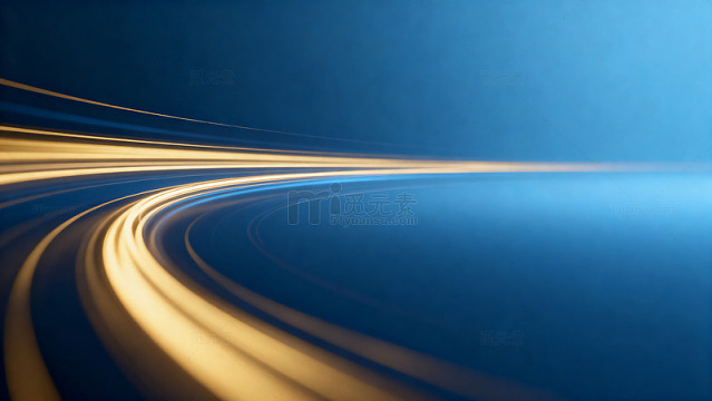 蓝色科技感曲线光效背07
