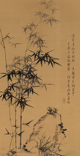 中国竹子古画图