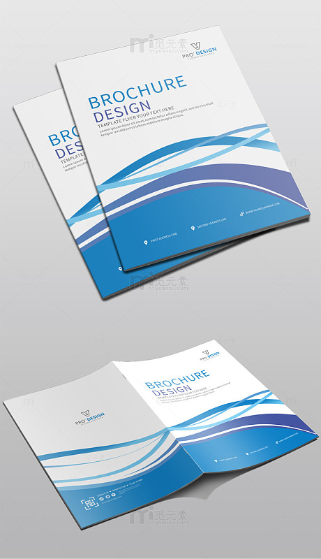 企业画册封面psd模板